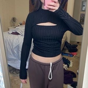 Black sweater top